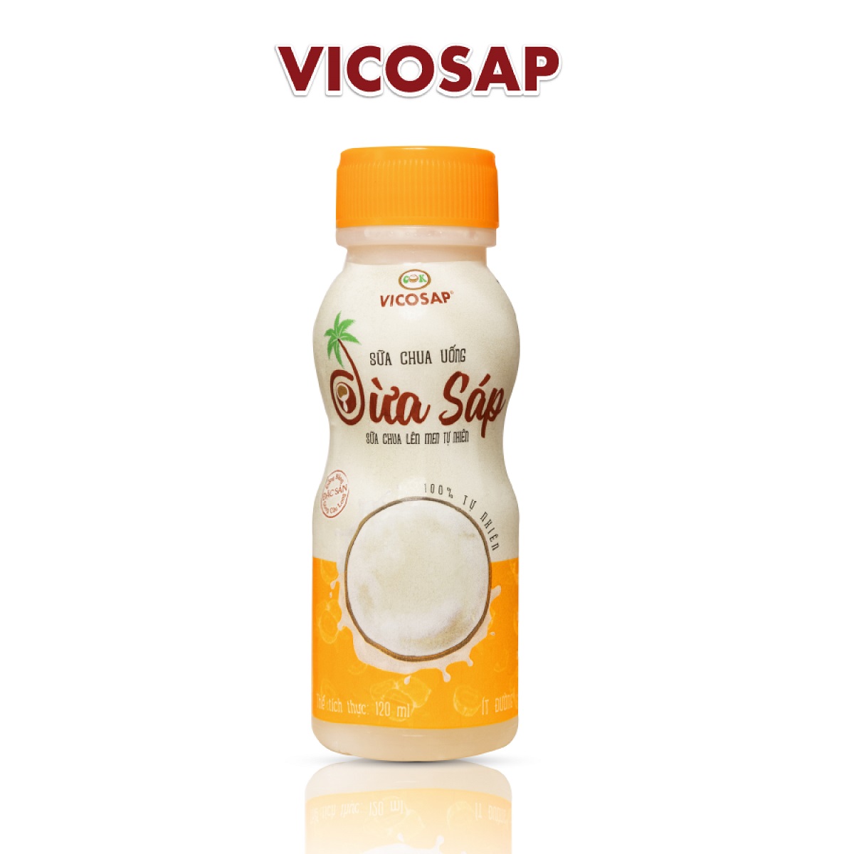 20 CHAI SỮA CHUA UỐNG DỪA SÁP 120ML/CHAI